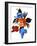 Red and Orange and light blue tulips-Hiroyuki Izutsu-Framed Giclee Print