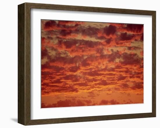 Red and Orange Clouds at Sunset in South Africa, Africa-Dominic Harcourt-webster-Framed Photographic Print