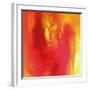 Red and Orange Swirling Abstract, c.2008-Pier Mahieu-Framed Premium Giclee Print