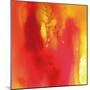 Red and Orange Swirling Abstract, c.2008-Pier Mahieu-Mounted Premium Giclee Print