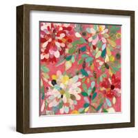 Red and Pink Dahlia II-Candra Boggs-Framed Art Print