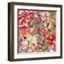 Red and Pink Dahlia II-Candra Boggs-Framed Art Print