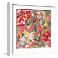 Red and Pink Dahlia II-Candra Boggs-Framed Art Print