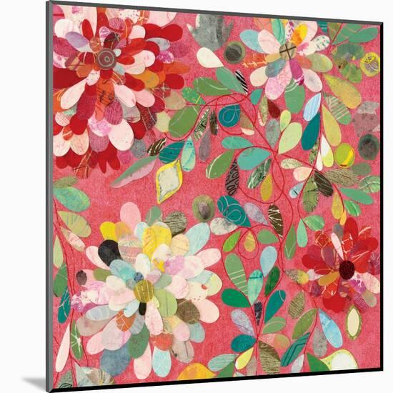 Red and Pink Dahlia II-Candra Boggs-Mounted Art Print