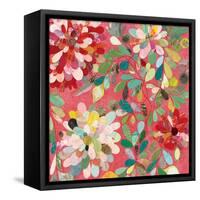 Red and Pink Dahlia II-Candra Boggs-Framed Stretched Canvas
