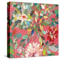Red and Pink Dahlia III-Candra Boggs-Stretched Canvas