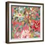 Red and Pink Dahlia III-Candra Boggs-Framed Art Print