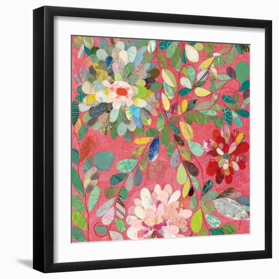Red and Pink Dahlia III-Candra Boggs-Framed Art Print