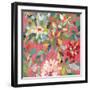 Red and Pink Dahlia III-Candra Boggs-Framed Art Print