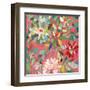 Red and Pink Dahlia III-Candra Boggs-Framed Art Print