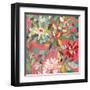 Red and Pink Dahlia III-Candra Boggs-Framed Art Print