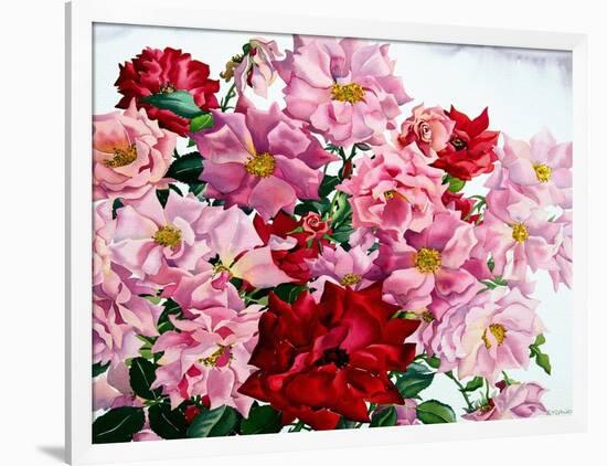 Red and Pink Roses, 2008-Christopher Ryland-Framed Giclee Print