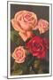 Red and Pink Roses-null-Mounted Art Print