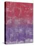 Red and Purple Abstract Painting-Tom Quartermaine-Stretched Canvas