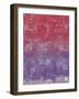 Red and Purple Abstract Painting-Tom Quartermaine-Framed Giclee Print