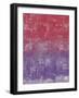 Red and Purple Abstract Painting-Tom Quartermaine-Framed Giclee Print