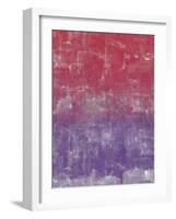 Red and Purple Abstract Painting-Tom Quartermaine-Framed Giclee Print