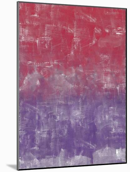 Red and Purple Abstract Painting-Tom Quartermaine-Mounted Giclee Print