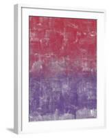 Red and Purple Abstract Painting-Tom Quartermaine-Framed Giclee Print