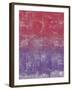 Red and Purple Abstract Painting-Tom Quartermaine-Framed Giclee Print