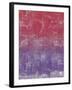 Red and Purple Abstract Painting-Tom Quartermaine-Framed Giclee Print