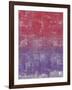 Red and Purple Abstract Painting-Tom Quartermaine-Framed Giclee Print