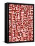Red And White 2-Ruth Palmer-Framed Stretched Canvas