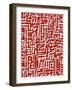 Red And White 2-Ruth Palmer-Framed Art Print