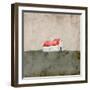 Red and White Barn-Ynon Mabat-Framed Art Print