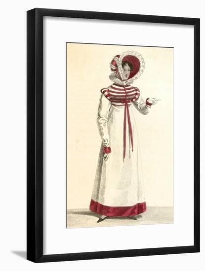 Red and White Costume 1818-null-Framed Art Print