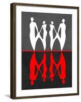 Red and White Dance 2-Felix Podgurski-Framed Art Print