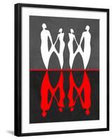 Red and White Dance 2-Felix Podgurski-Framed Art Print