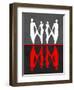 Red and White Dance 2-Felix Podgurski-Framed Art Print