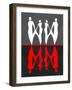 Red and White Dance 2-Felix Podgurski-Framed Art Print