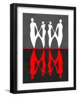 Red and White Dance 2-Felix Podgurski-Framed Art Print