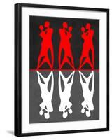 Red and White Dance-Felix Podgurski-Framed Art Print