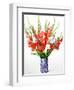Red and White Gladioli-Christopher Ryland-Framed Giclee Print