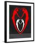 Red and White Heart-Felix Podgurski-Framed Art Print