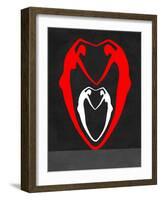 Red and White Heart-Felix Podgurski-Framed Art Print