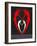 Red and White Heart-Felix Podgurski-Framed Art Print