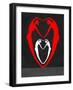 Red and White Heart-Felix Podgurski-Framed Art Print