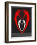 Red and White Heart-Felix Podgurski-Framed Art Print