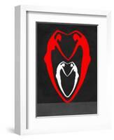 Red and White Heart-Felix Podgurski-Framed Art Print