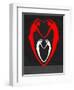 Red and White Heart-Felix Podgurski-Framed Art Print