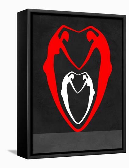 Red and White Heart-Felix Podgurski-Framed Stretched Canvas