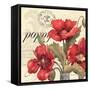 Red and White I-Pamela Gladding-Framed Stretched Canvas