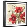 Red and White I-Pamela Gladding-Framed Art Print