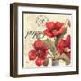 Red and White I-Pamela Gladding-Framed Art Print