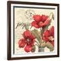 Red and White I-Pamela Gladding-Framed Art Print