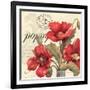 Red and White I-Pamela Gladding-Framed Art Print